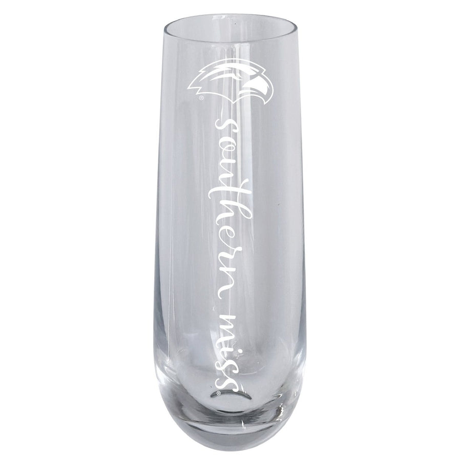 Southern Mississippi Golden Eagles 10oz Engraved Champagne Flute Officially Licensed Collegiate Product Image 1