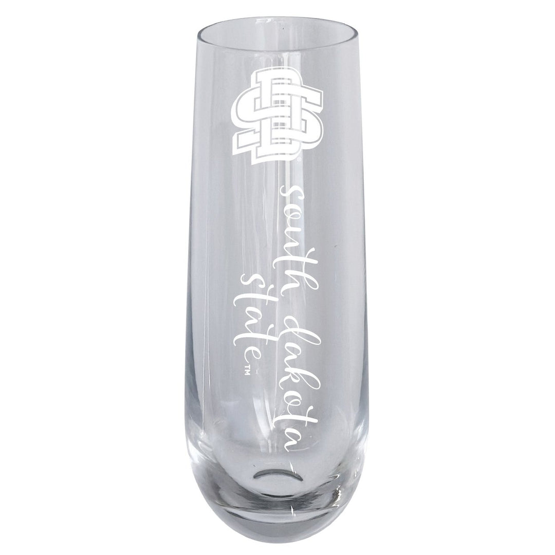 South Dakota State Jackrabbits 10oz Engraved Champagne Flute Officially Licensed Collegiate Product Image 1