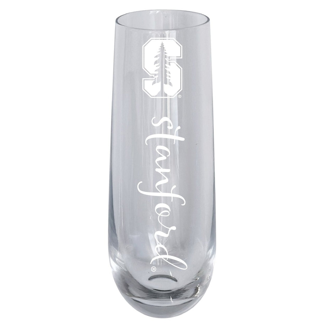 Stanford University 10oz Engraved Champagne Flute Officially Licensed Collegiate Product Image 1