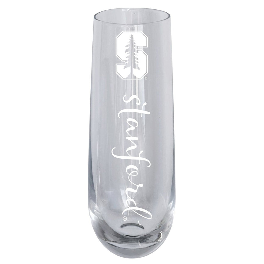 Stanford University 10oz Engraved Champagne Flute Officially Licensed Collegiate Product Image 1