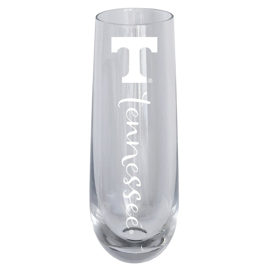 Tennessee Knoxville Volunteers 10oz Engraved Champagne Flute Officially Licensed Collegiate Product Image 1