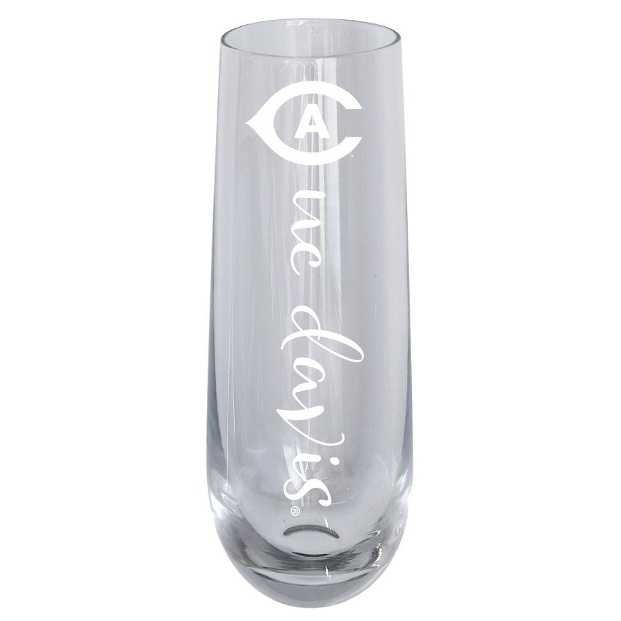 UC Davis Aggies 10oz Engraved Champagne Flute Officially Licensed Collegiate Product Image 1