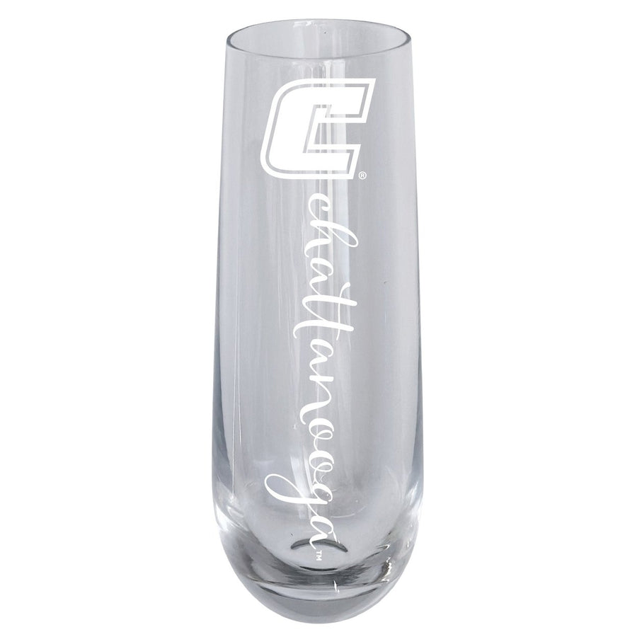 University of Tennessee at Chattanooga 10oz Engraved Champagne Flute Officially Licensed Collegiate Product Image 1