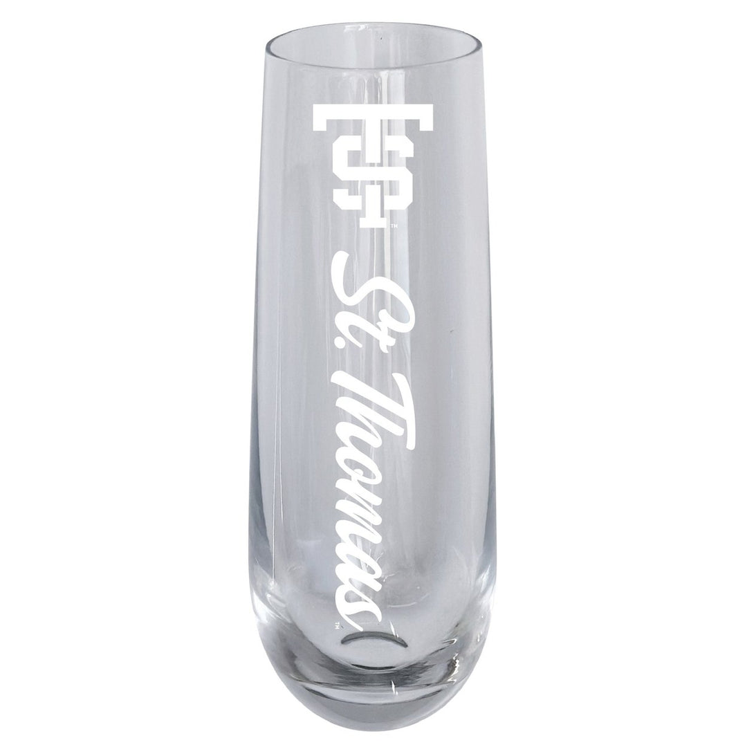 University of St. Thomas 10oz Engraved Champagne Flute Officially Licensed Collegiate Product Image 1