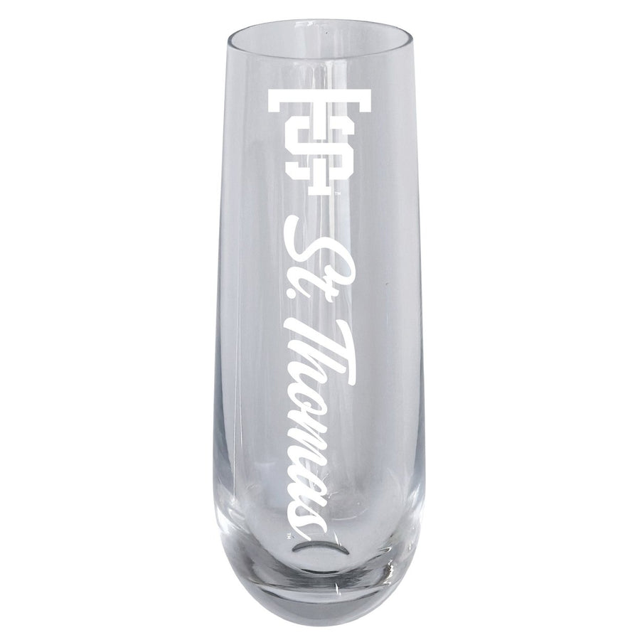 University of St. Thomas 10oz Engraved Champagne Flute Officially Licensed Collegiate Product Image 1