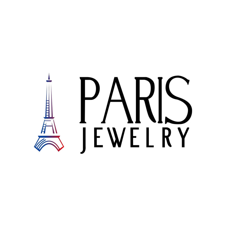 Paris Jewelry 18k Yellow Gold White Sapphire 4 Carat Round Stud Earrings Image 2