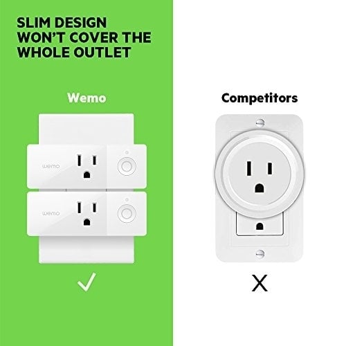 Wemo Mini Smart Plug Set: WiFi Enabled Compatible with Alexa Google Assistant and Apple HomeKit - 5 PACK- Image 6