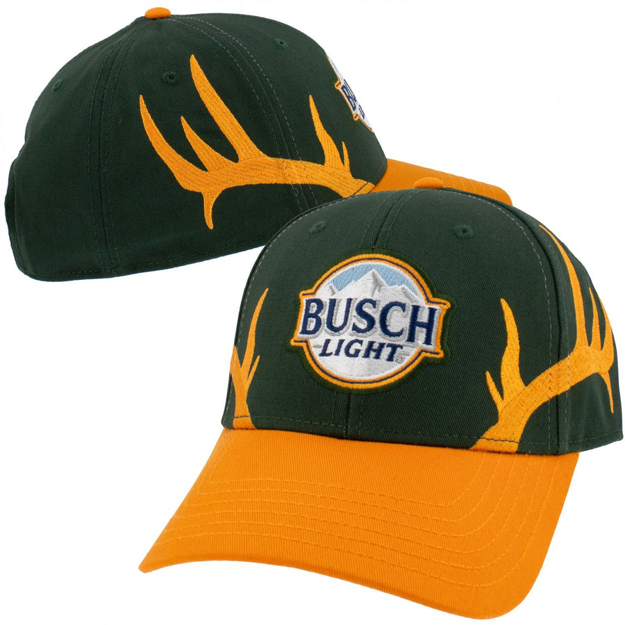 Busch Light Hunting Deer Antlers Adjustable Hat Image 1