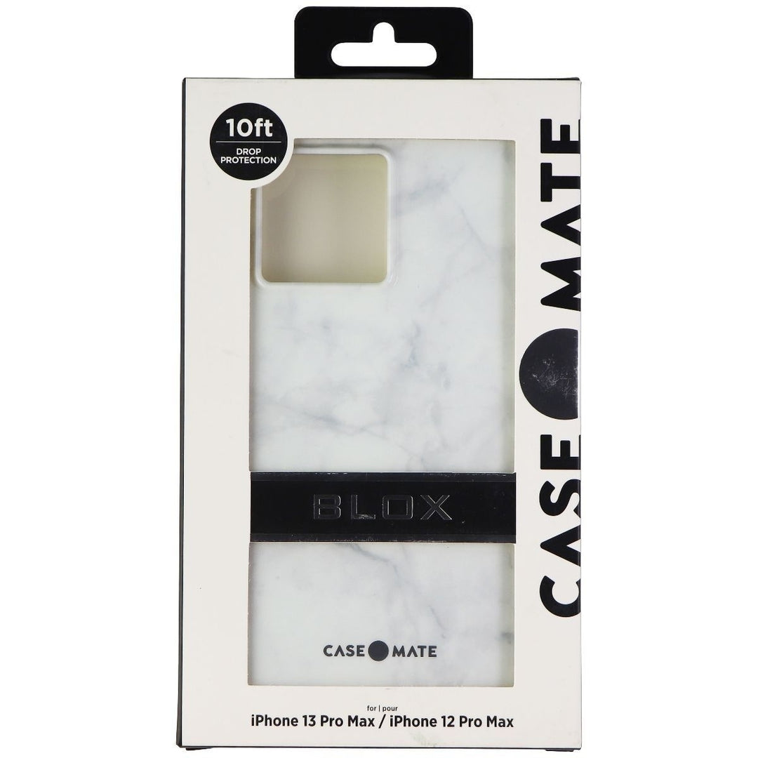 Case-Mate BLOX Series for Apple iPhone 13 Pro Max - White Marble Image 4