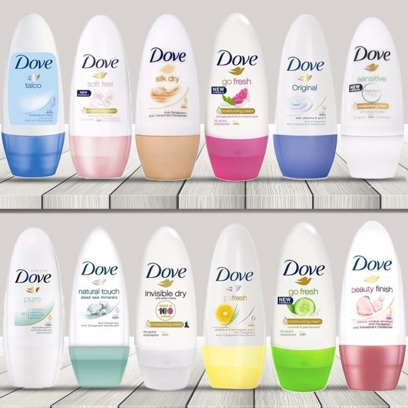 10-Pack: Dove Deodorant Antiperspirant 48h Roll On for Women Image 1