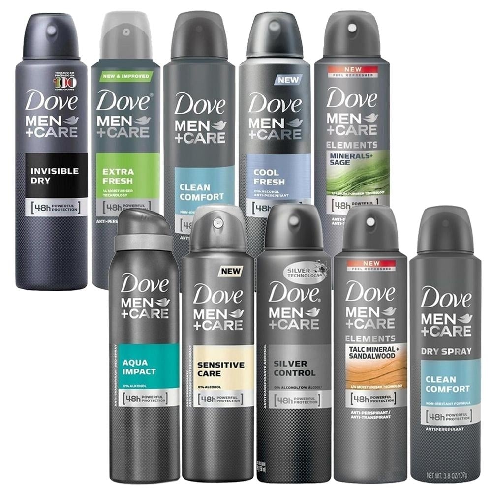 10-Pack: Dove Antiperspirant Spray Deodorant For Men Image 1