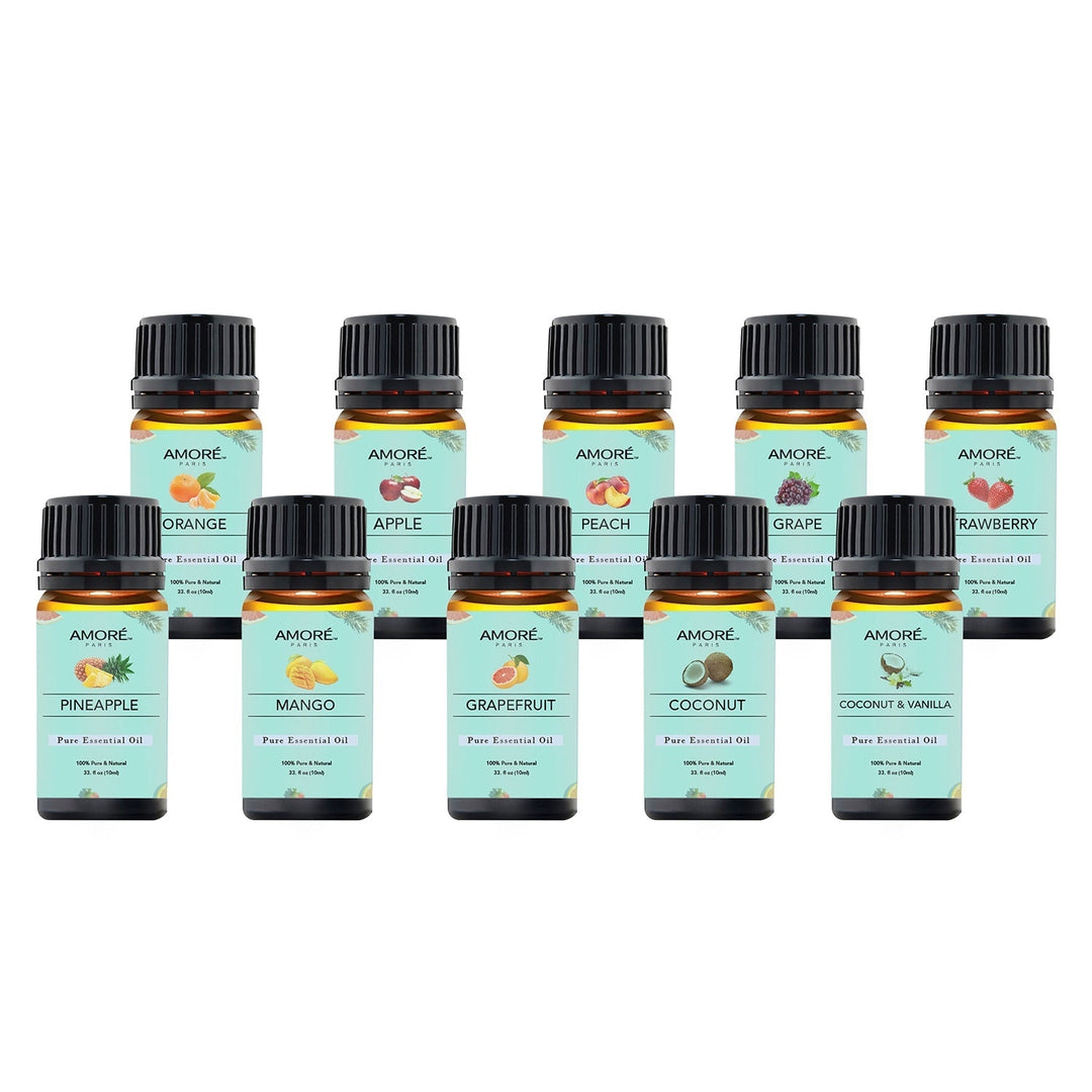 10-Pack: Fruity Fragrance Premium Aromatherapy Diffuser Oils Set For Candle and Soap Making Image 1