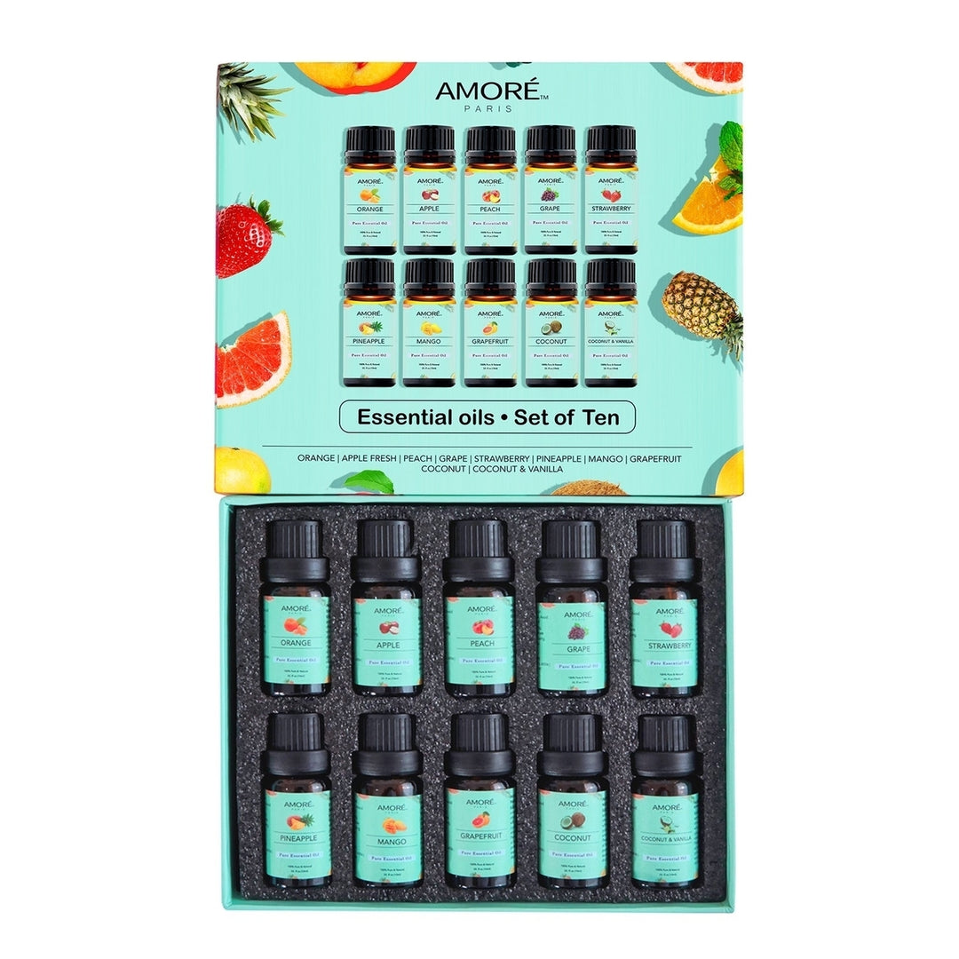 10-Pack: Fruity Fragrance Premium Aromatherapy Diffuser Oils Set For Candle and Soap Making Image 3