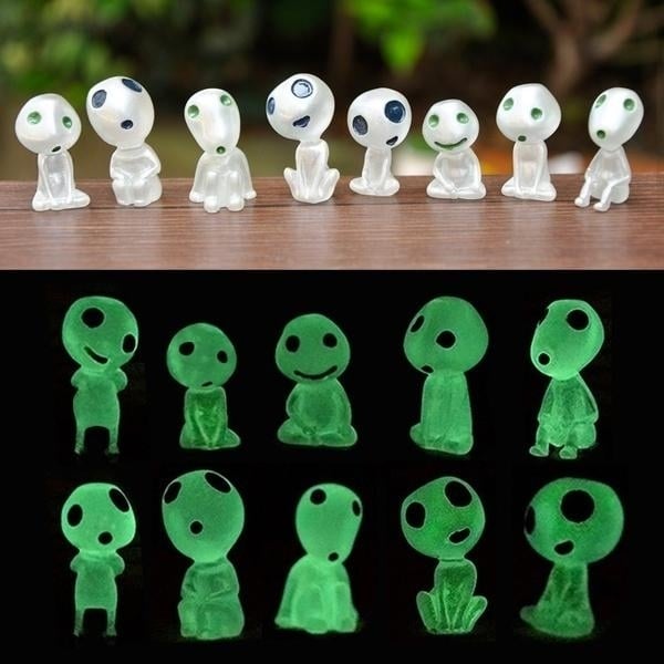 10-Pack: Princess Mononoke Luminous Studio Ghibli Resin Action Figurines Image 1