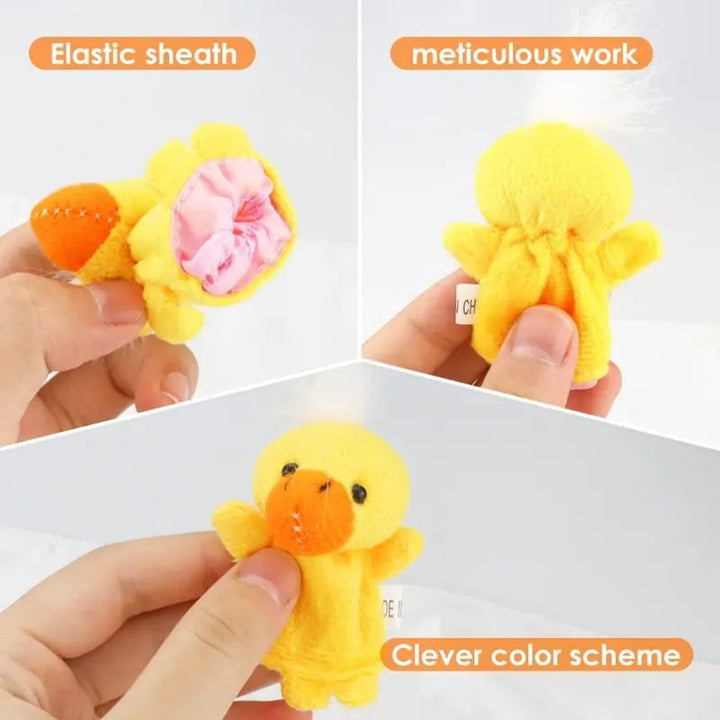 10-Piece Set: Cute Finger Puppets Baby Mini Plush Toys Image 3