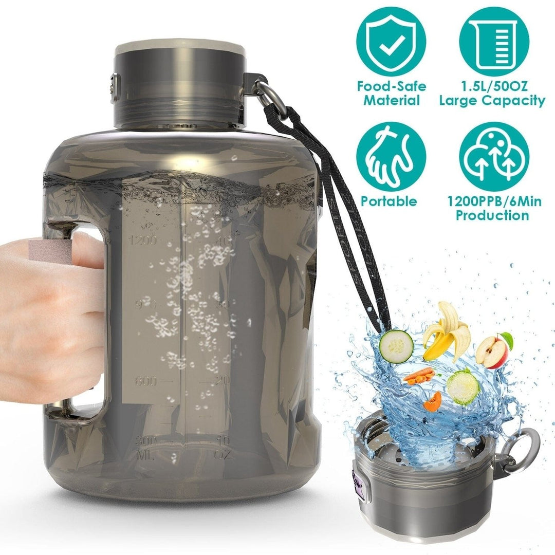 1.5L Large Capacity Portable Rechargeable Hydrogen Water Bottle 6 Min. Quick Electrolysis Image 6