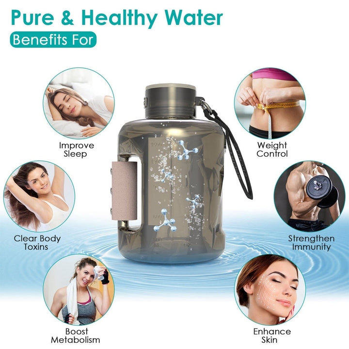 1.5L Large Capacity Portable Rechargeable Hydrogen Water Bottle 6 Min. Quick Electrolysis Image 10