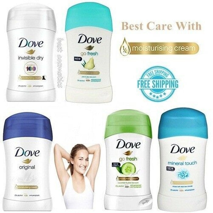 10 Pack: Dove Anti Perspirant Deodorant Roll on Stick Mix Image 2