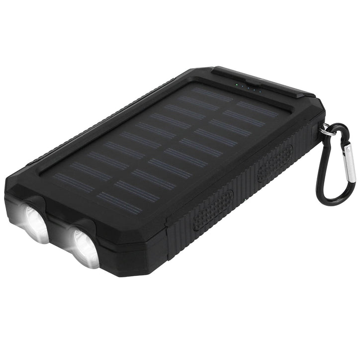 10000mAh Solar Power Bank External Battery Pack Image 1