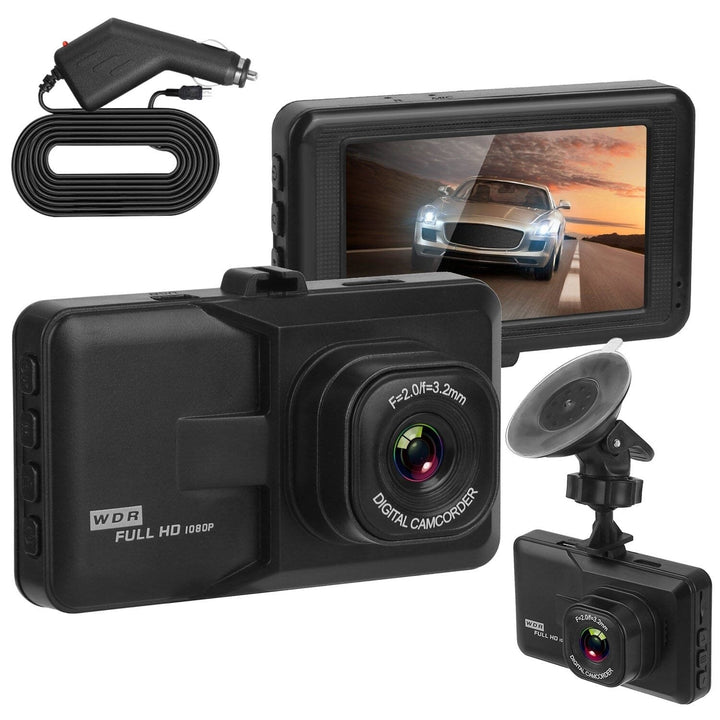 1080P Car DVR 3" Camera Dash Cam with 100 Angle Loop Recording Motion Detection Image 1