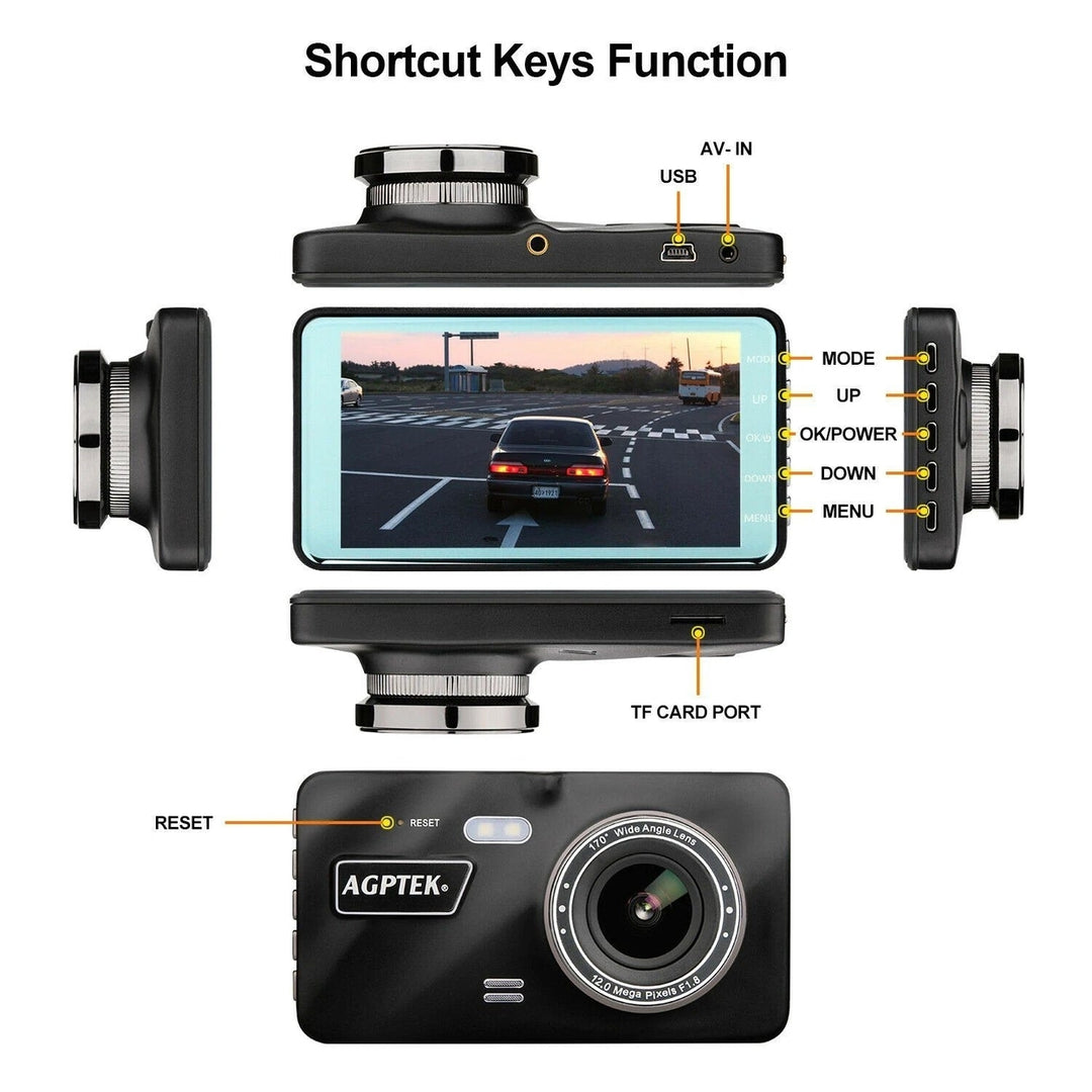 1080p Car Dashboard DVR Camera Video Recorder Image 4