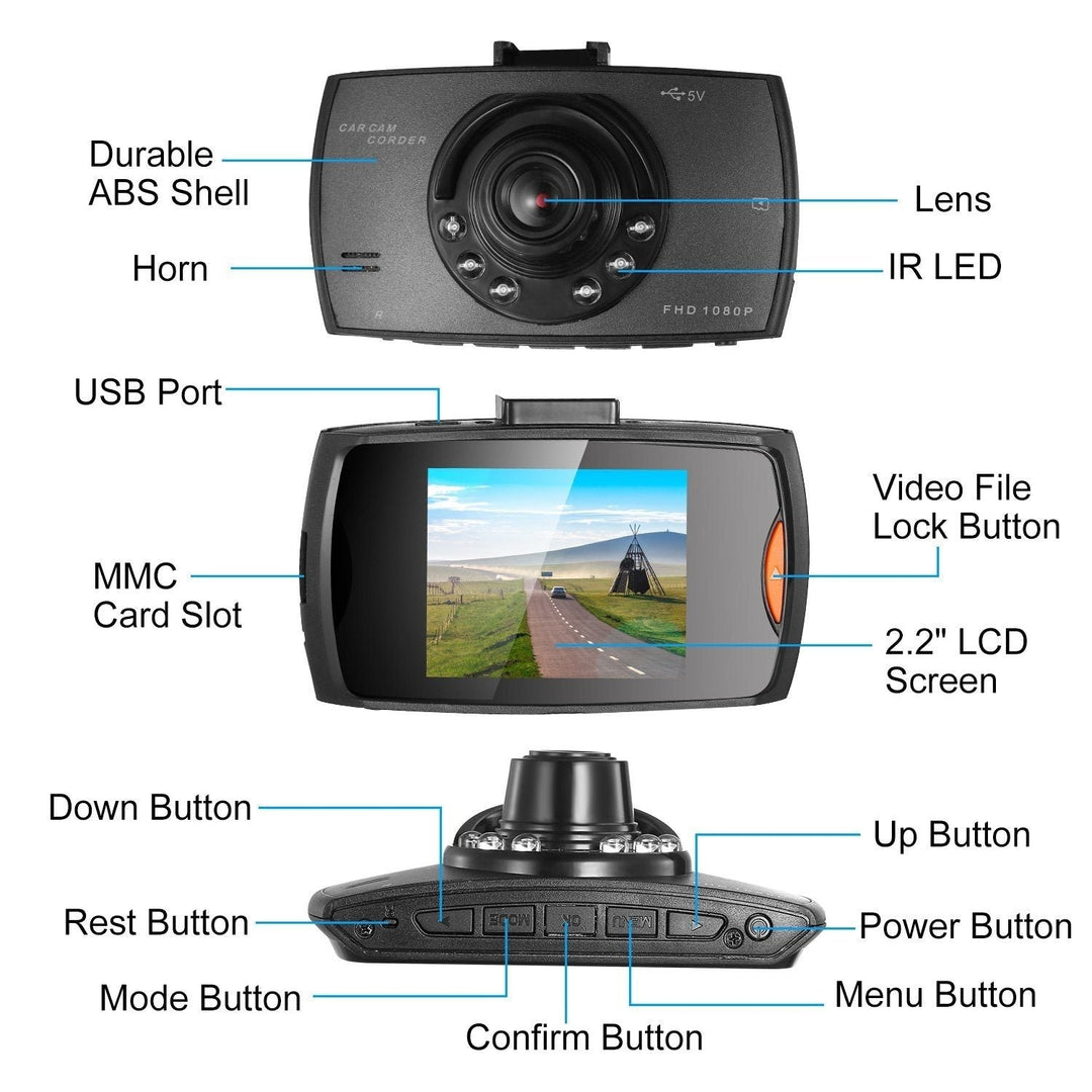 1080P Car DVR Camera Dash Cam Image 3