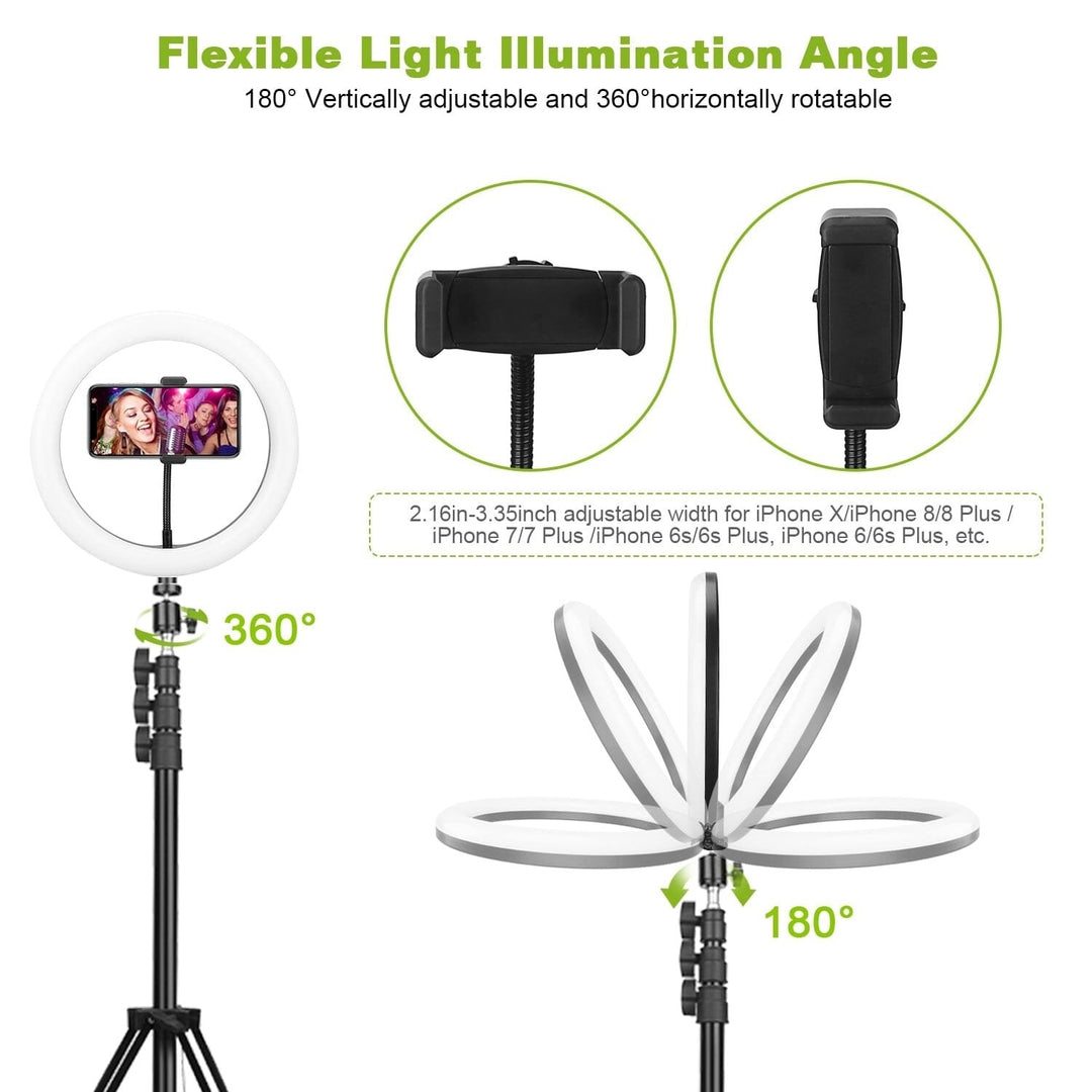 10in 120 LEDs Selfie Ring Light Image 6