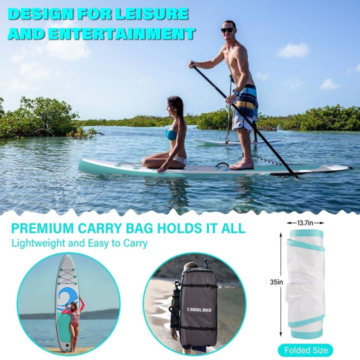 10 6 x 32 x 6 Paddle Boards for Adults with Premium SUP Accessories and Backpack Image 3