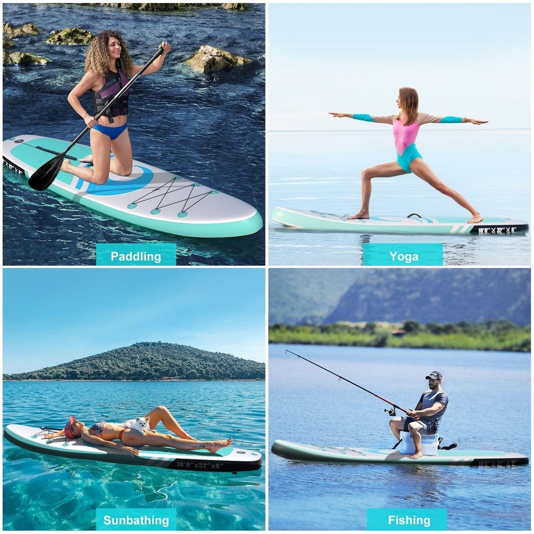 10 6 x 32 x 6 Paddle Boards for Adults with Premium SUP Accessories and Backpack Image 7