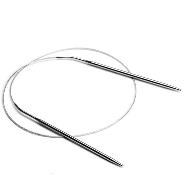 11-Pack: Stainless Steel Circular Knitting Needles Circular Knitting Pins Image 1