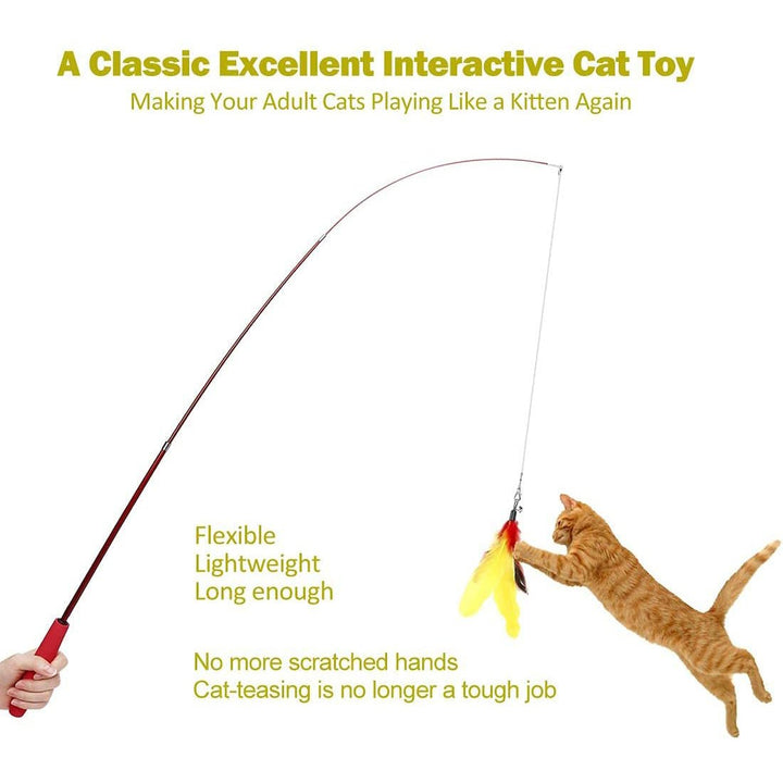 11-Pack: Interactive Cat Toy Wand Image 4