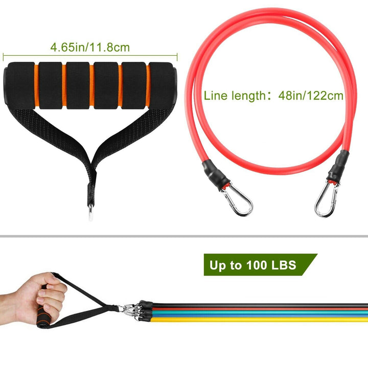 11-Piece Set: Resistance Bands Set Fitness Image 3