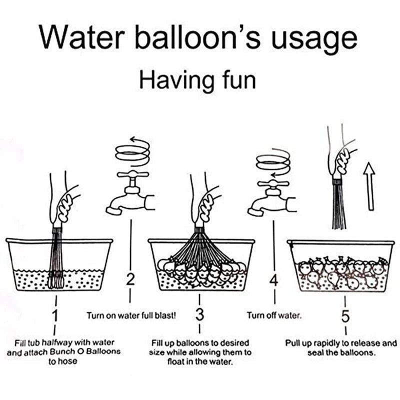 111-Pieces: Quick Filling Water Balloon Bombs Image 3