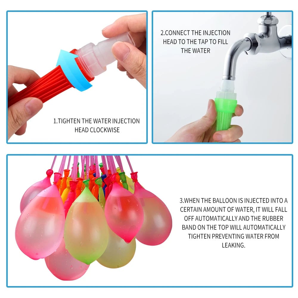 111-Pieces: Quick Filling Water Balloon Bombs Image 4