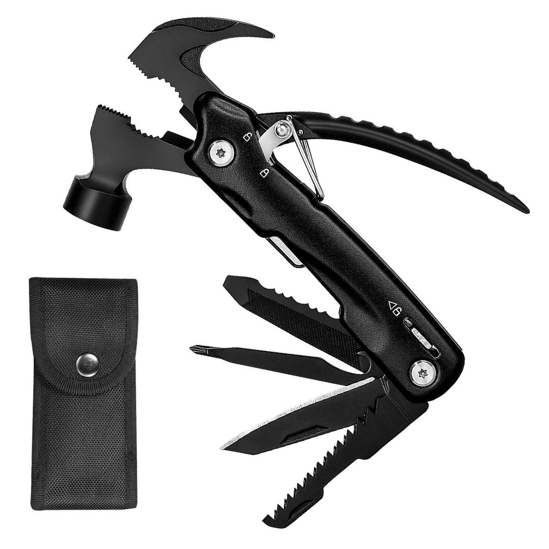 12-in-1 Stainless Steel Portable Hammer Multitool Image 1