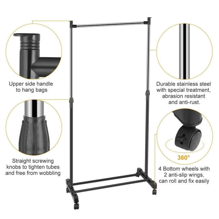 15 kg./33 lbs. Height Adjustable Garment Racks Image 6