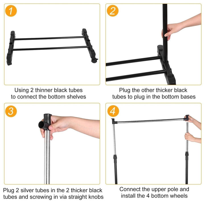 15 kg./33 lbs. Height Adjustable Garment Racks Image 8