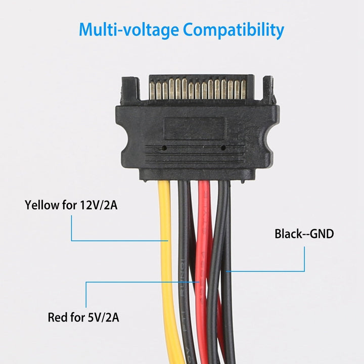 15 Pin Y Splitter Cable Adapter Image 8