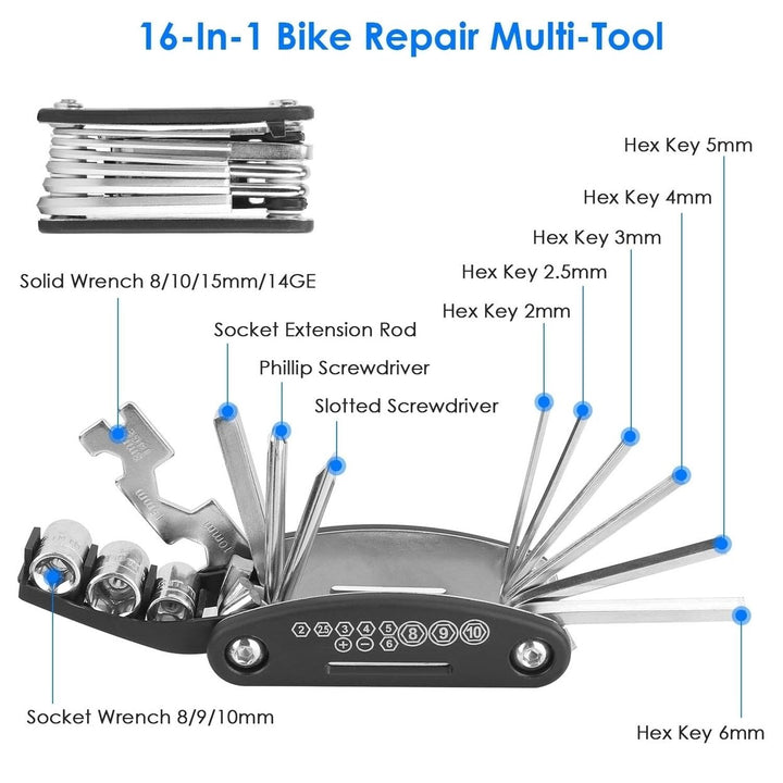 16-in-1 Bicycle Tire Repair Kit Image 11