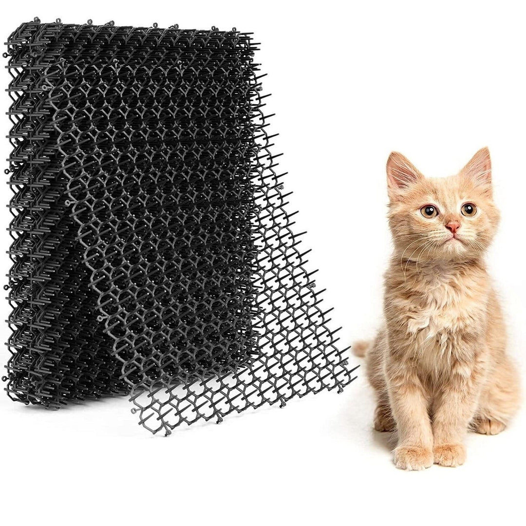 10-Piece: Cat Repellent Scat Mat with Spikes Image 1