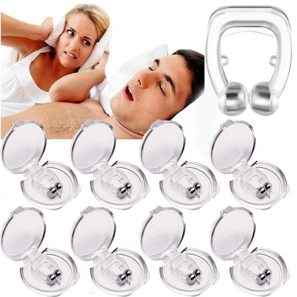 16-Pack: Silicone Magnetic Nose Clip Portable Mini Anti Snoring Image 1