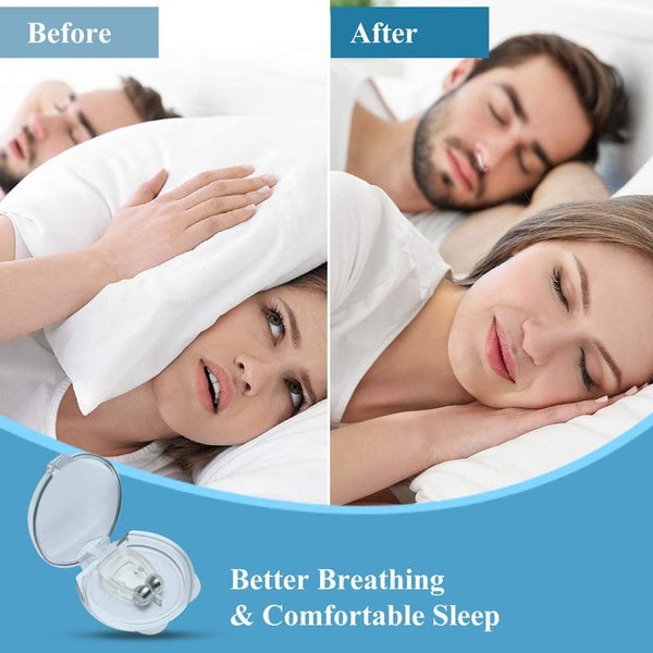 16-Pack: Silicone Magnetic Nose Clip Portable Mini Anti Snoring Image 4