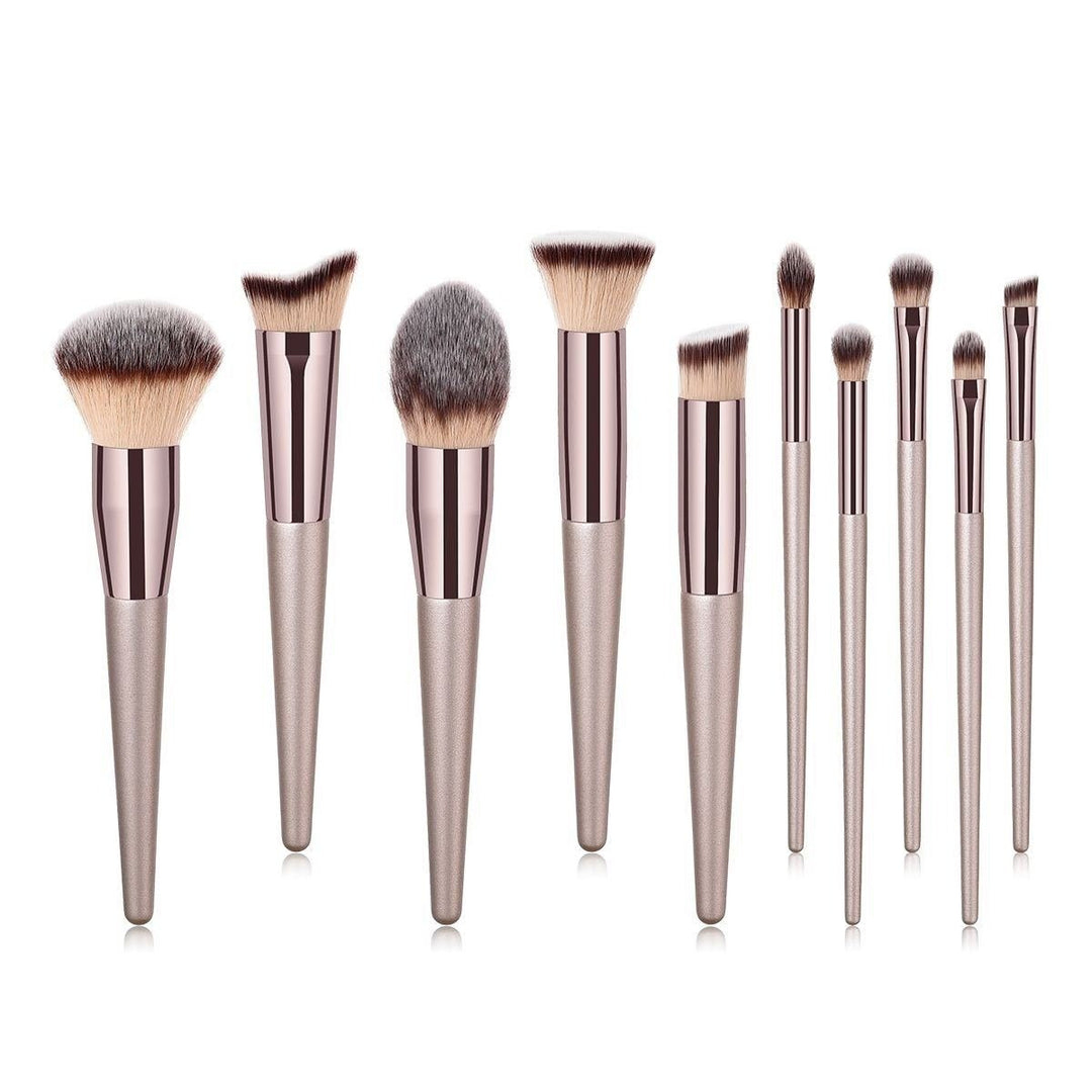 10-Piece: Glow Makeup Brushes Image 2