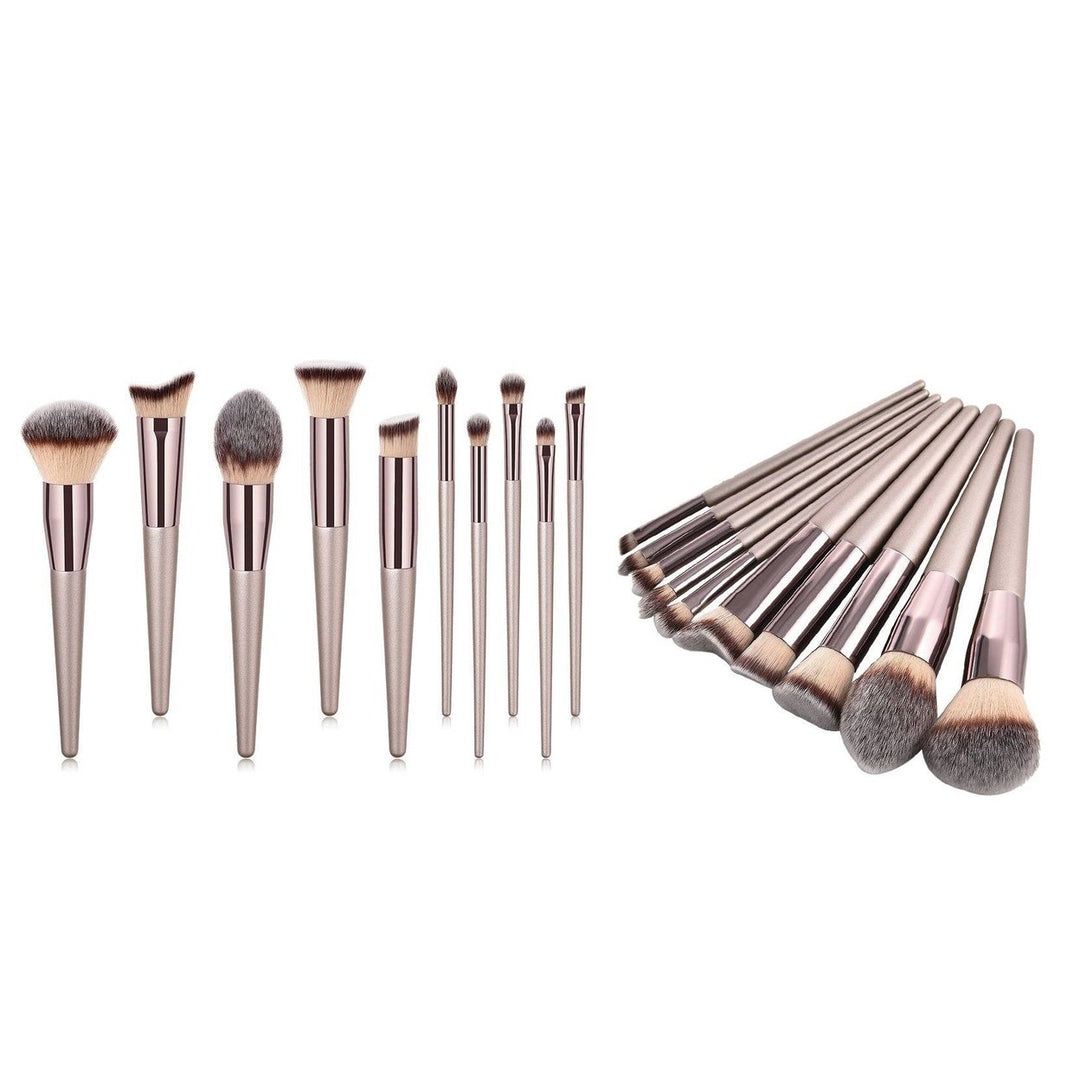 10-Piece: Glow Makeup Brushes Image 4