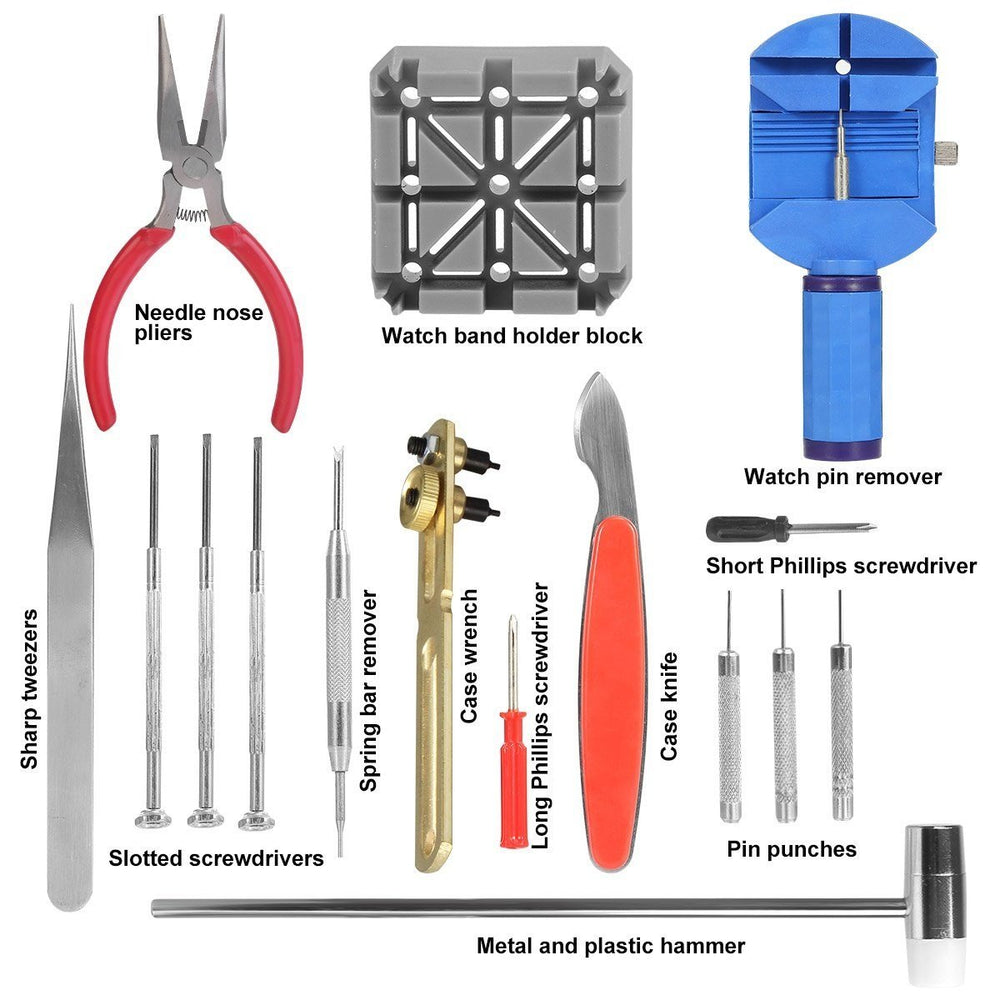 16-Pieces Set: Watch Repair Tool Kit Image 2