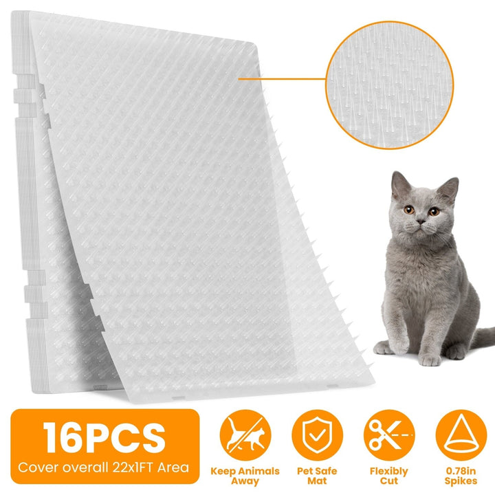 16-Pieces: Deterrent Training Mats with Spikes Image 4