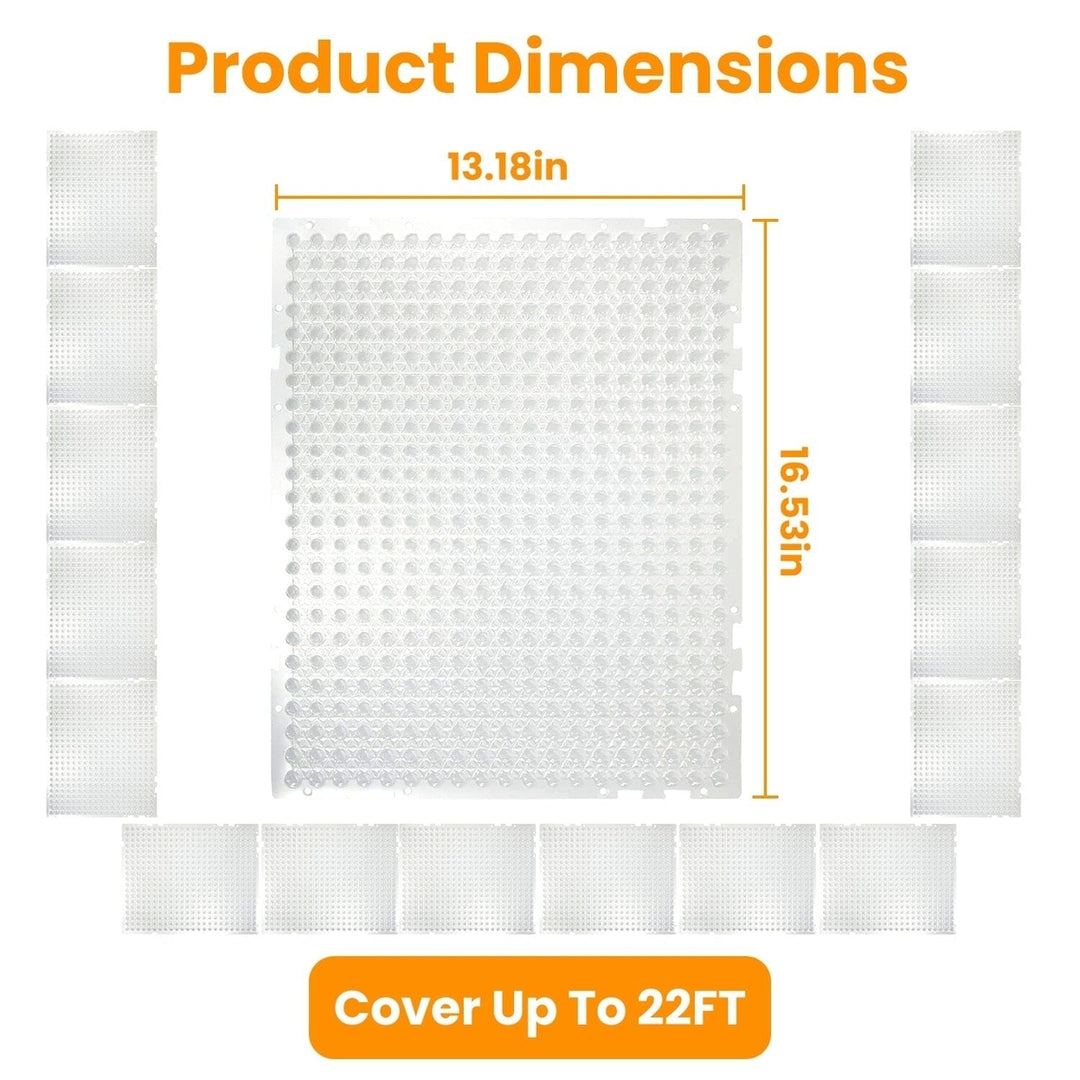 16-Pieces: Deterrent Training Mats with Spikes Image 10