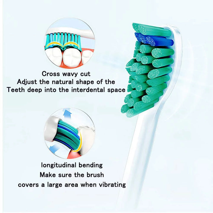 16-Pieces: HX6014 Replacement Electric Toothbrush Head Fits For Philips Sonicare Toothbrush Heads Image 4