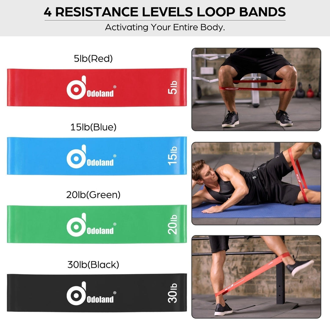 16-Pieces: Resistance Bands Set for Burning Fat and Muscle Strength Image 4