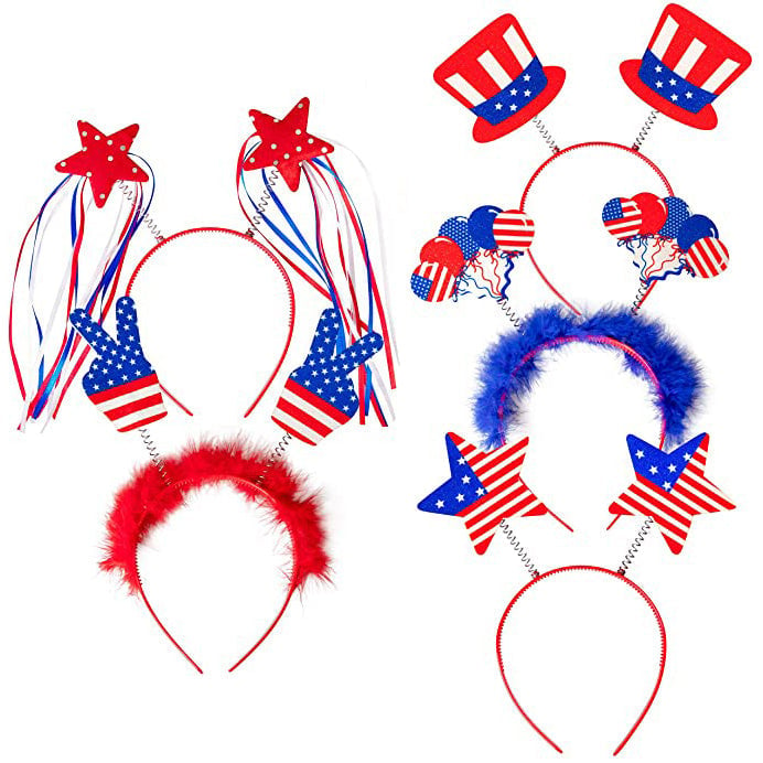 10-Piece: Patriotic Head Boppers Headband Image 1